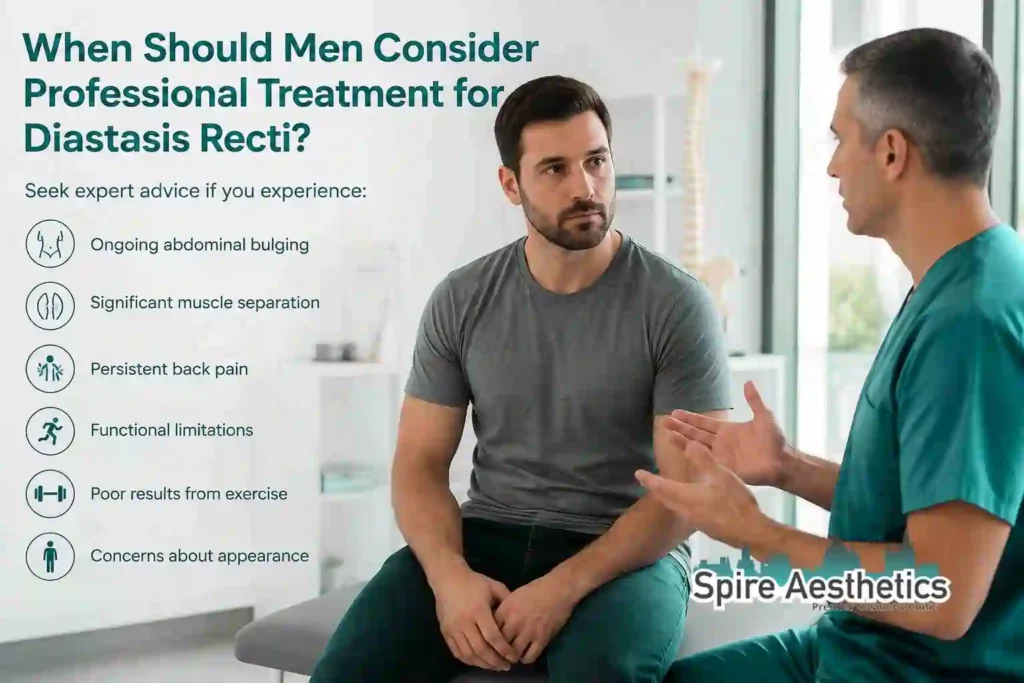 When Should Men Consider Professional Treatment for Diastasis Recti Accrington?
